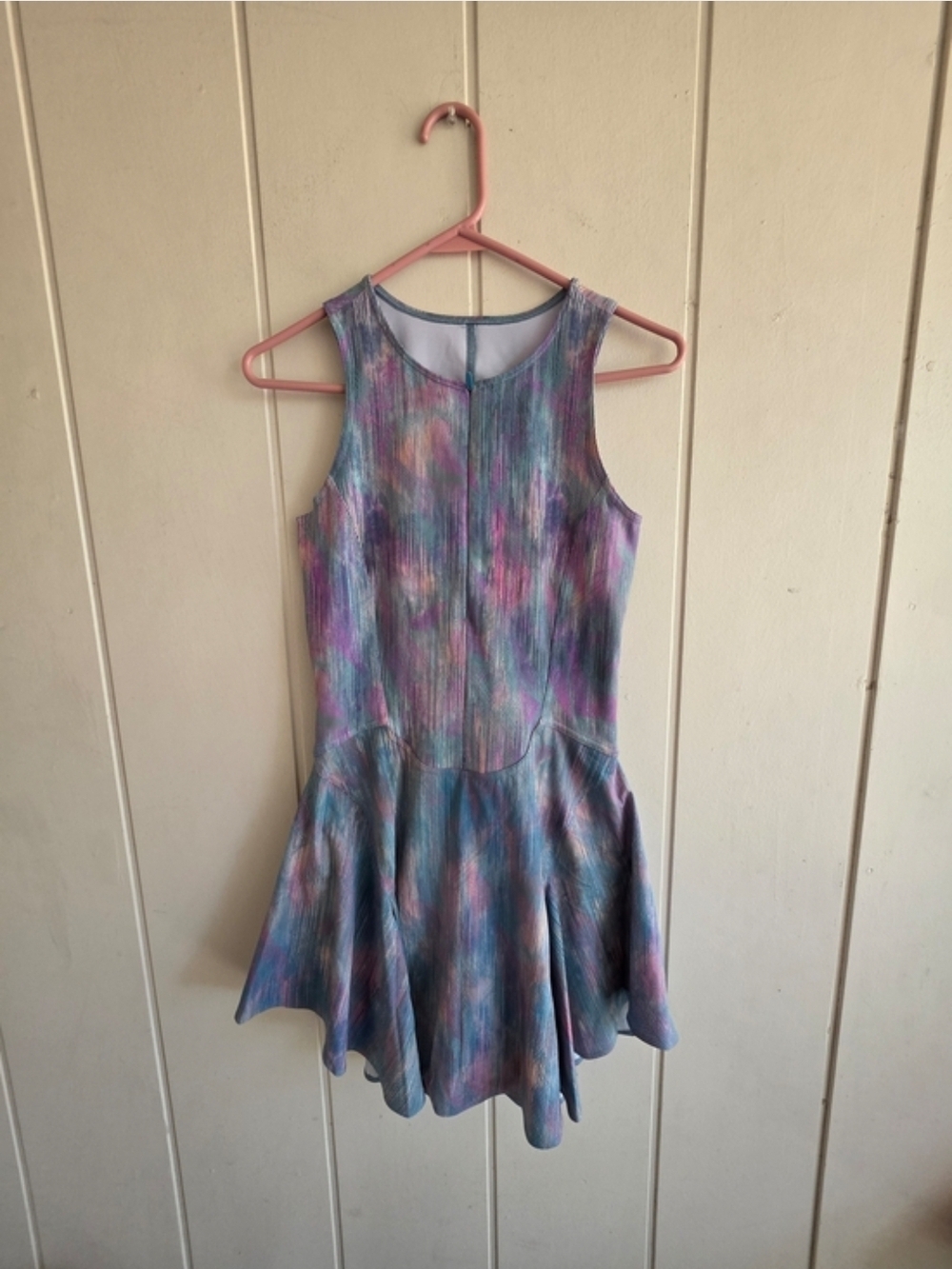 Lululemon Everlux Short Lined Tennis Tank Dress 6" Pixel Diffuse Sz 6